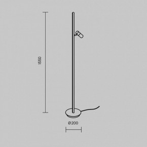 Торшер Maytoni Thin MOD395FL-L28BS3K в Югорске - yugorsk.ok-mebel.com | фото 4