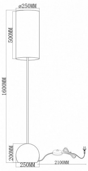 Торшер Moderli Flint V11590-1F в Югорске - yugorsk.ok-mebel.com | фото 2