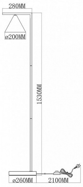 Торшер Moderli Omaha V11592-1F в Югорске - yugorsk.ok-mebel.com | фото 6