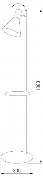 Торшер с полкой TK Lighting Jump 5864 Jump в Югорске - yugorsk.ok-mebel.com | фото 2