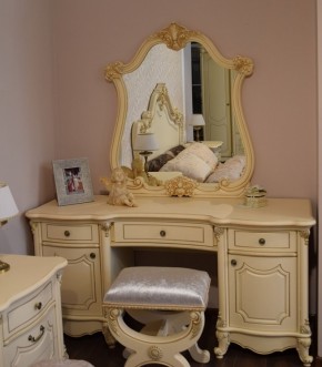 Туалетный стол + Зеркало Мона Лиза (крем) в Югорске - yugorsk.ok-mebel.com | фото 6