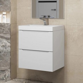 Тумба под раковину Uperwood Tanos 50 см, подвесная, белая матовая в Югорске - yugorsk.ok-mebel.com | фото