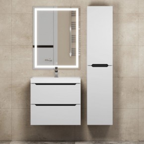 Тумба под раковину Uperwood Tanos 60 см, подвесная, белая/графит в Югорске - yugorsk.ok-mebel.com | фото 13