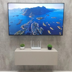 Тумба подвесная под ТВ LINES MTV3-MA 900 Бежевый (Леда-М 10.1.5) в Югорске - yugorsk.ok-mebel.com | фото 3