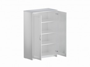 Тумба СИРИУС двухдверная высокая, цвет белый в Югорске - yugorsk.ok-mebel.com | фото 3