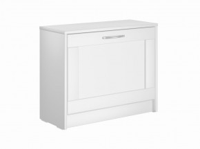 Тумба СИРИУС с откидной полкой для обуви, цвет белый в Югорске - yugorsk.ok-mebel.com | фото