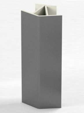 Угловое соединение для цоколя 135 гр. h100 мм (Алюминий, Белый, Черный, Сонома) в Югорске - yugorsk.ok-mebel.com | фото 1