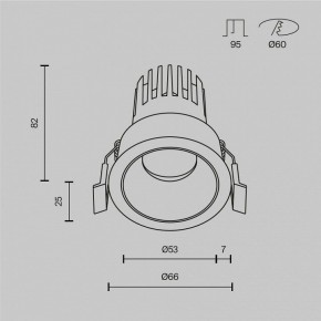 Встраиваемый светильник Maytoni Dip DL115-10W-4K-W в Югорске - yugorsk.ok-mebel.com | фото 10