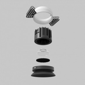 Встраиваемый светильник Maytoni Round DL058-12W2.7K-TRS-B в Югорске - yugorsk.ok-mebel.com | фото 5