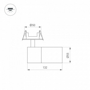 Встраиваемый светильник на штанге Arlight LGD-ARTEMIS-BUILT-FLAP-R55-12W 051796 в Югорске - yugorsk.ok-mebel.com | фото 6