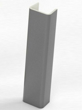 Торцевая заглушка  для цоколя h100 мм (Алюминий, Белый, Черный, Сонома) в Югорске - yugorsk.ok-mebel.com | фото