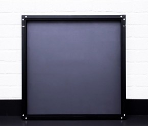 Зеркало Corsica 500х500 black без подсветки Sansa (SB1063Z) в Югорске - yugorsk.ok-mebel.com | фото 3