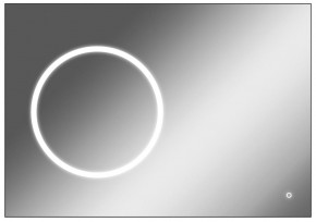 Зеркало Eclipse 100 black с подсветкой Sansa (SE1032Z) в Югорске - yugorsk.ok-mebel.com | фото