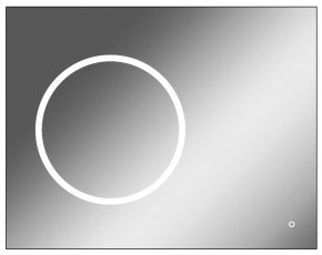 Зеркало Eclipse 90 black с подсветкой Sansa (SE1031Z) в Югорске - yugorsk.ok-mebel.com | фото 1