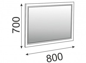 Зеркало в раме М15 Беатрис (дуб млечный) в Югорске - yugorsk.ok-mebel.com | фото 2