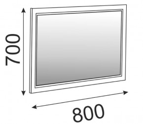 Зеркало в раме М15 Беатрис (Орех гепланкт) в Югорске - yugorsk.ok-mebel.com | фото 2